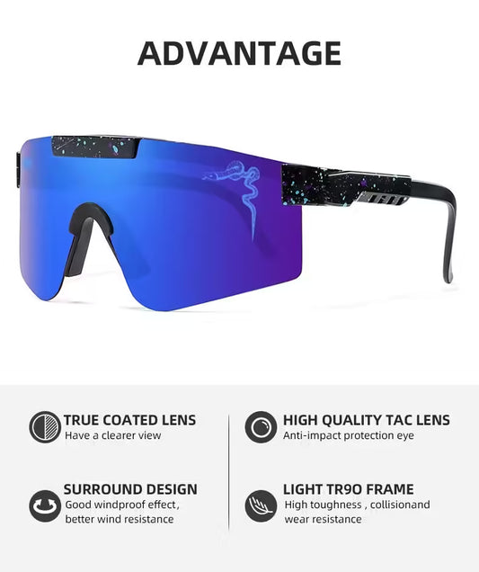 Outdoor Men’s Sunglasses MTB UV400 Bike, Bicycle, Running, and Hiking Eyewear for Women, Windproof Sports Goggles in Multiple Colors