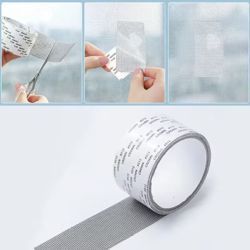 Window Net Mosquito Anti-Mesh Sticker Repair Tape | Summer Screen Door Mosquito Net Patch for Broken Holes