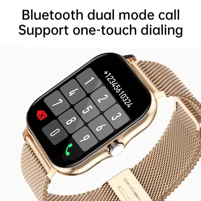 Smart Watch for Women Bluetooth Call Fashion Fitness Tracker Waterproof Sports Smartwatch for Ladies and Men