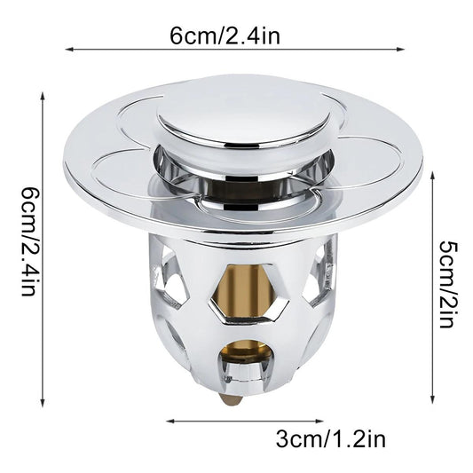 Universal Sink Press Type Drain Plug