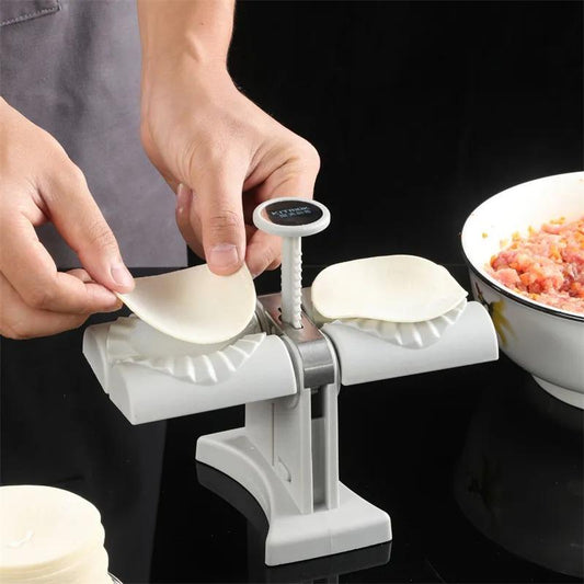 Full Automatic Dumpling Double Head Press Dough Machine