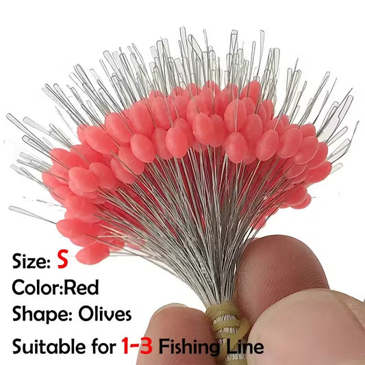 300 butées ovales en silicone pour flotteurs de pêche | Butées anti-accrochage