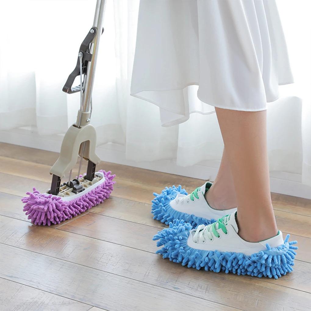 Chenille Shoe Covers Floor Cleaning Lazy Shoe Covers