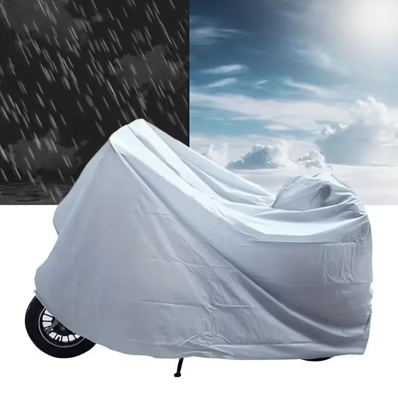 （140*240CM）XL Motorcycle and Bicycle Cover – Rainproof and Sunscreen Protection for All Vehicles