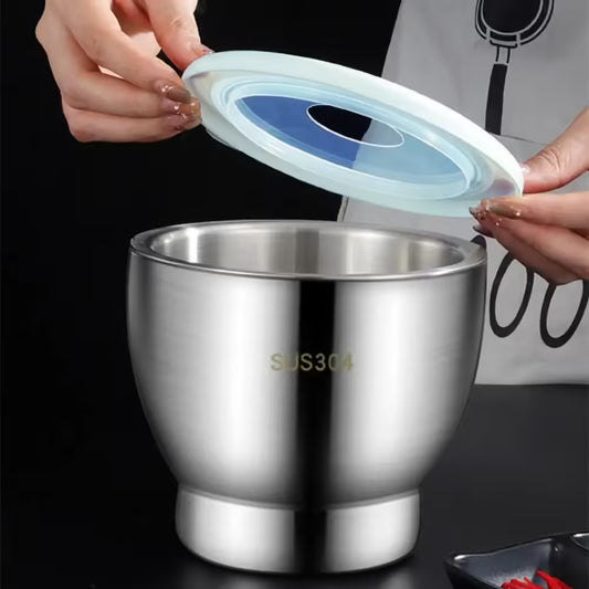 مكبس الثوم ومكشط من الفولاذ المقاوم للصدأ - أداة طهي سهلة