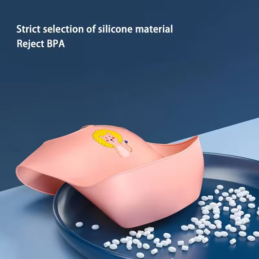 Waterproof Baby Bibs Cute Cartoon Animal Printed Silicone Bib for Kids | Adjustable Soft Feeding Bib for Boys & Girls