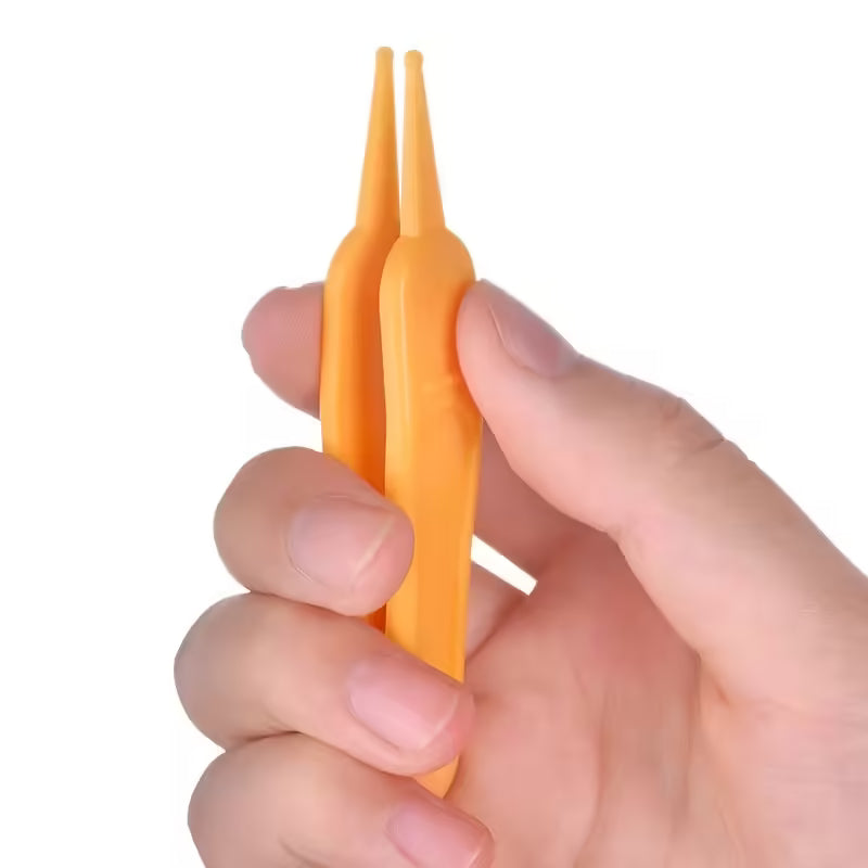 Baby Ear & Nasal Cavity Care Safety Tweezers Infant Booger Clip & Cleaning Forceps for Nose, Ears, Navel