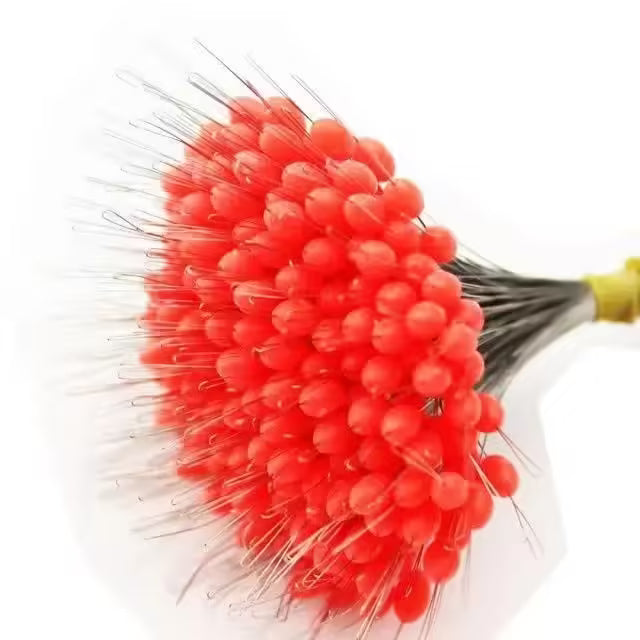 300Pcs Silicone Space Bean Oval Stoppers | Fishing Float Resistance Bobber Stops | Anti-Strand Fishing Gear