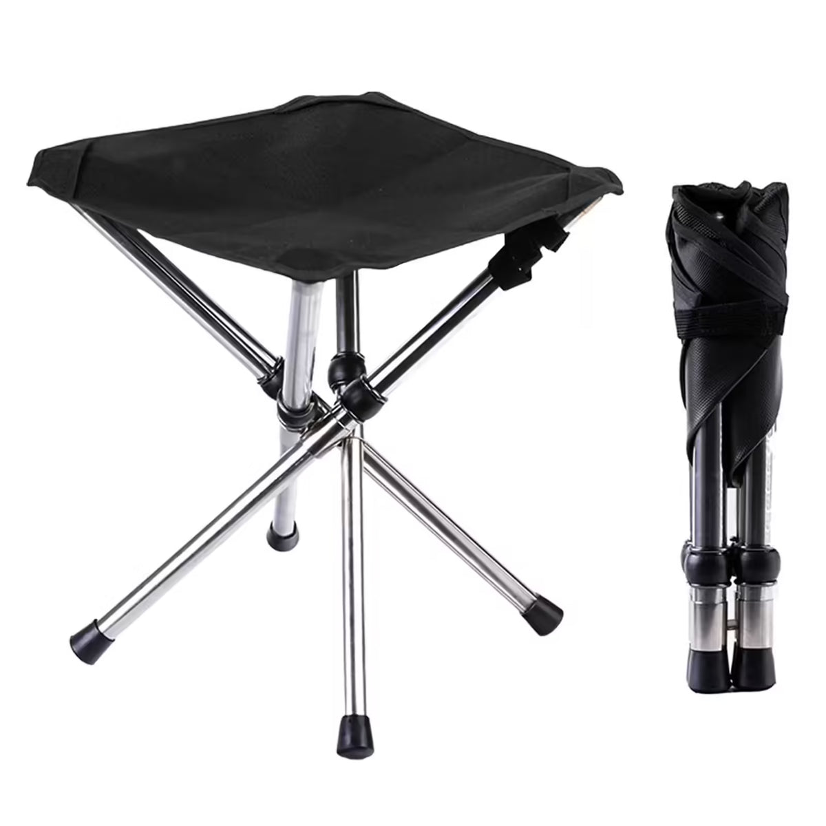 Portable Folding Tripod Stool – Ideal for Camping, Fishing, and Outdoor Adventures