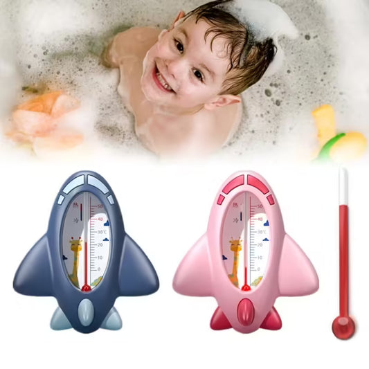 Aircraft Baby Bath Shower Water Thermometer Floating Waterproof Temperature Sensor for Safe Baby Baths