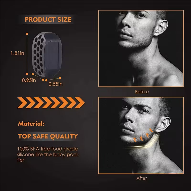 Facial Jaw Exerciser Fitness Ball Double Chin Reducer & Neck Slimming Tool for Jawline Muscle Training | Mouth Jawliner for Home Workouts