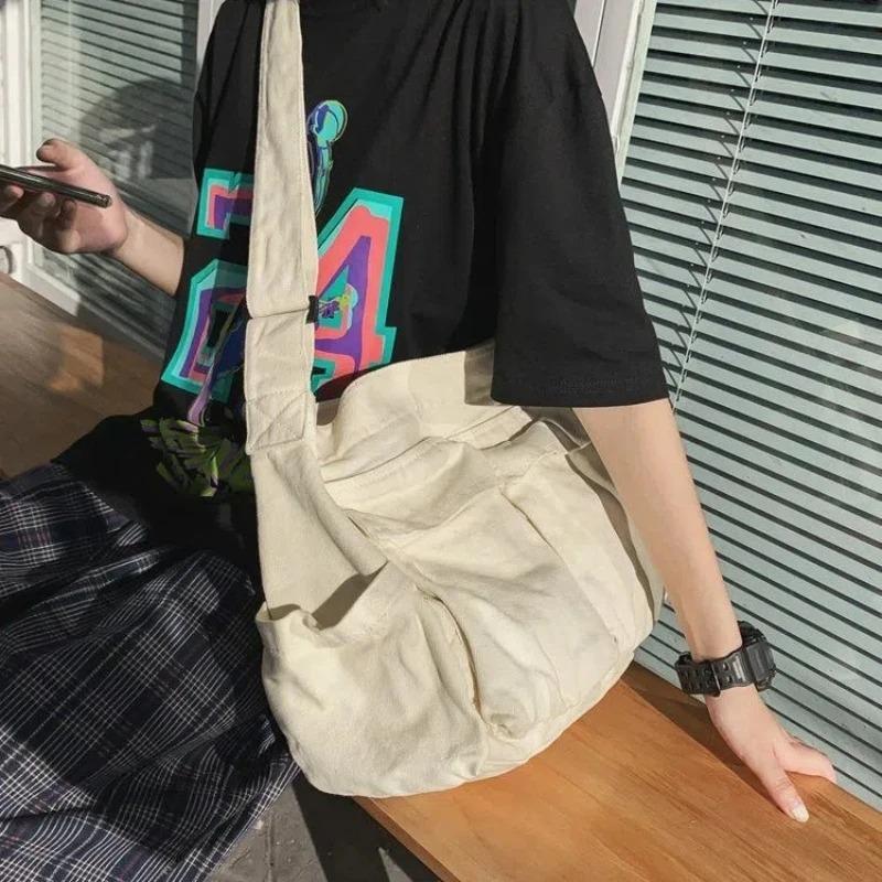 Sac bandoulière rétro pour femme en toile