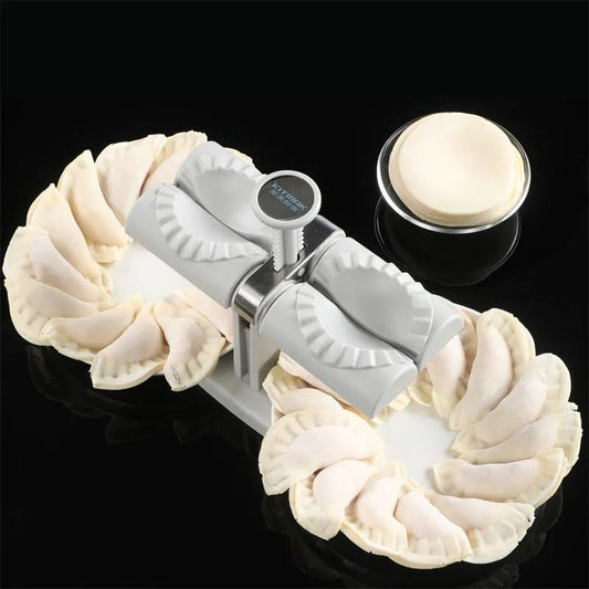 Full Automatic Dumpling Double Head Press Dough Machine