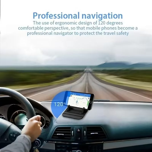 Non-Slip Silicone Car Dashboard Phone Holder Mat | Universal Anti-Skid Mount for Samsung, Xiaomi & More
