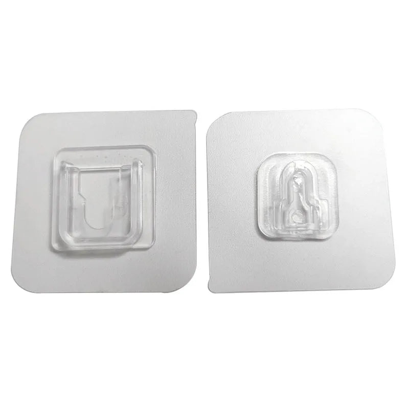 Strong Transparent Double-Sided Adhesive Wall Hooks, Suction Cup Wall Hanger, Heavy-Duty Wall Storage Holder