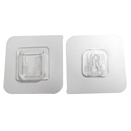 Strong Transparent Double-Sided Adhesive Wall Hooks, Suction Cup Wall Hanger, Heavy-Duty Wall Storage Holder