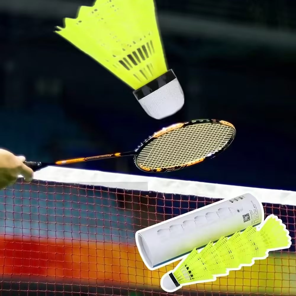 12pcs/set Nylon Badminton Shuttlecocks – High Stability and Durability for All-Weather Training
