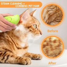 Peigne de massage et de massage pour animaux de compagnie, spray à un bouton pour empêcher les poils de voler, outil de massage et de bain doux pour la peau