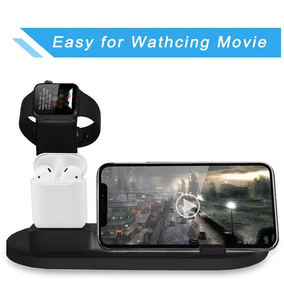 30W 7-in-1 Wireless Charger Stand Pad Fast Charging Dock Station for iPhone 14/13/12 Pro Max, Apple Watch, AirPods Pro, iWatch 8/7