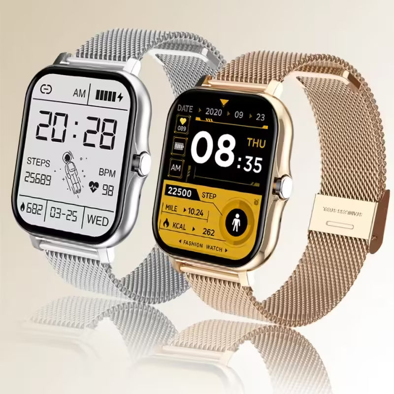 Smart Watch for Women Bluetooth Call Fashion Fitness Tracker Waterproof Sports Smartwatch for Ladies and Men