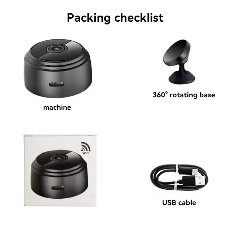 A9 Mini Camera WiFi Wireless - Security Protection, Remote Monitor Camcorder for Smart Home, HD Video Surveillance Mini DV Cam