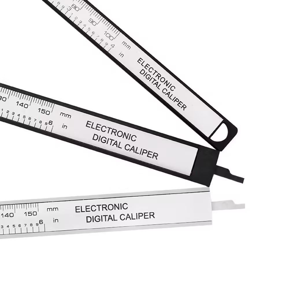 150mm & 100mm Electronic Digital Caliper – Carbon Fiber Dial Vernier Gauge Micrometer Measuring Tool | Precision Digital Ruler