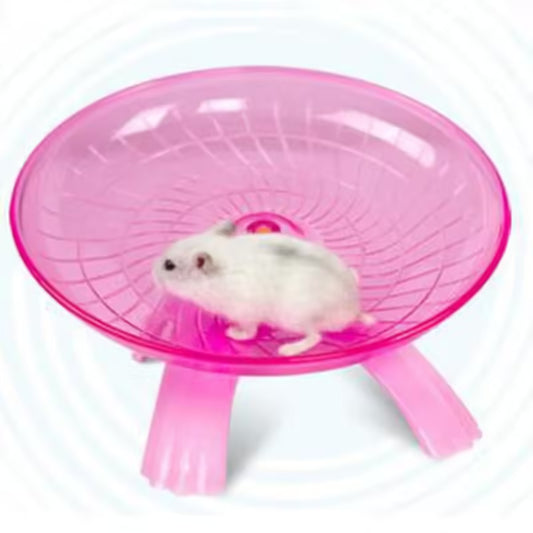 Pet Hamster Flying Saucer Exercise Wheel Running Disc for Hamsters, Mice, and Squirrels