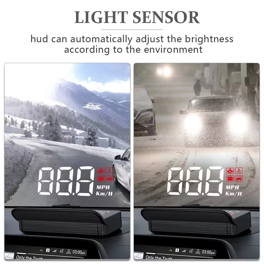 WYING M3 OBD2 GPS Affichage tête haute | Projecteur HUD pour compteur de vitesse numérique de voiture, accessoire électronique automobile universel