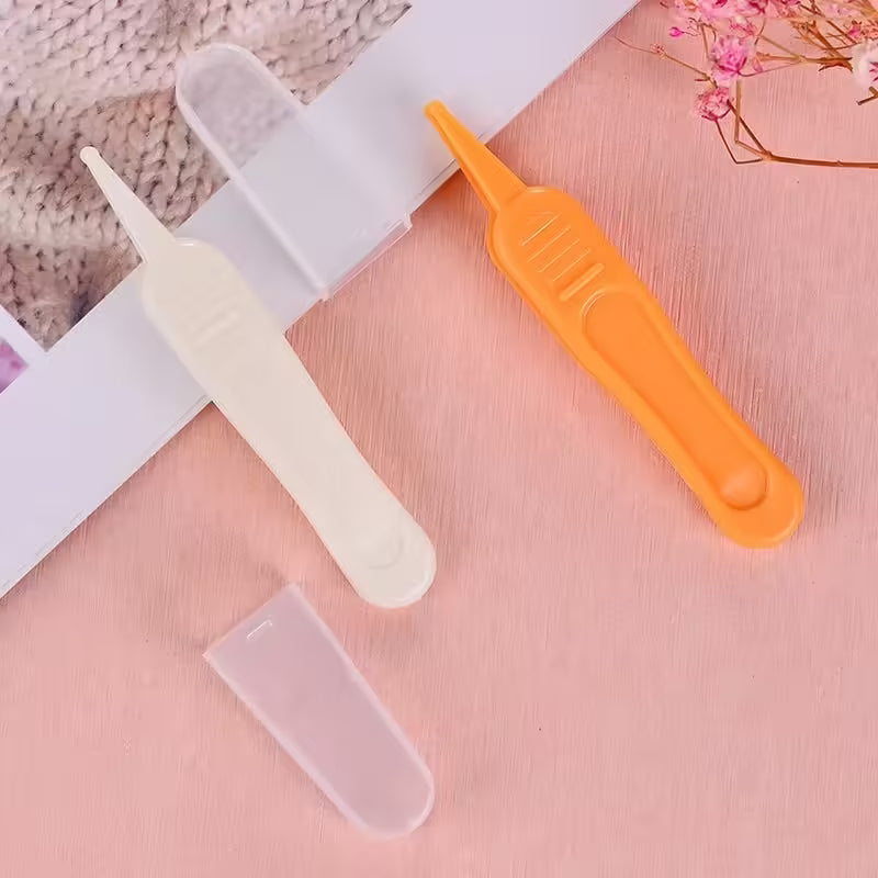 Pince à épiler de sécurité pour le soin des oreilles et du nez de bébé, pince à morve et forceps de nettoyage pour le nez, les oreilles et le nombril