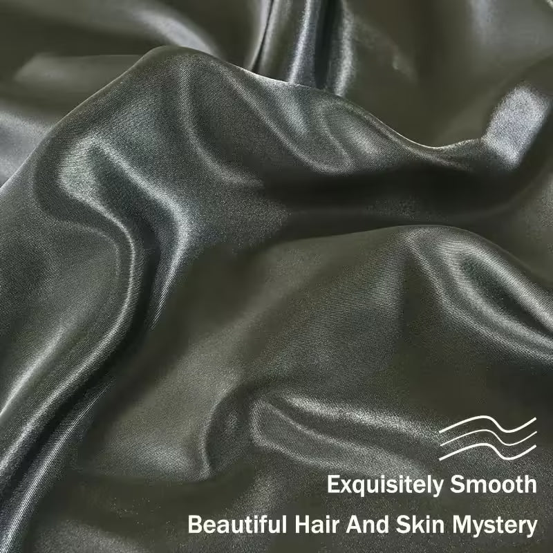 Ensemble de 2 taies d'oreiller en satin de soie véritable, confortables et élégantes | Housses de coussin décoratives luxueuses