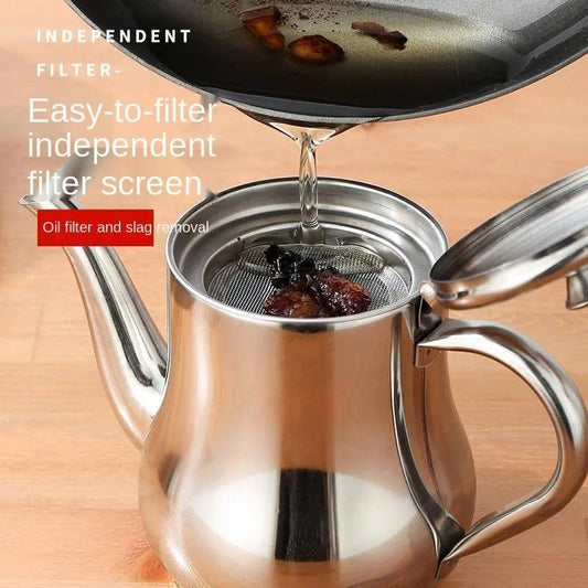 Bidon d'huile en acier inoxydable 