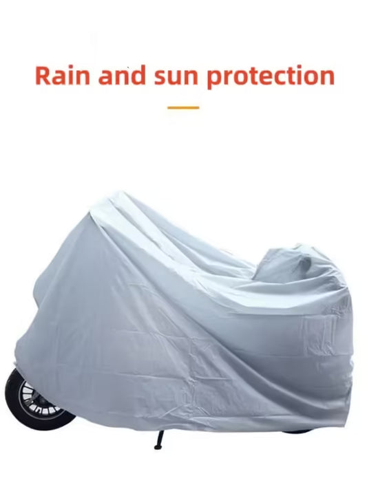 （140*240CM）XL Motorcycle and Bicycle Cover – Rainproof and Sunscreen Protection for All Vehicles