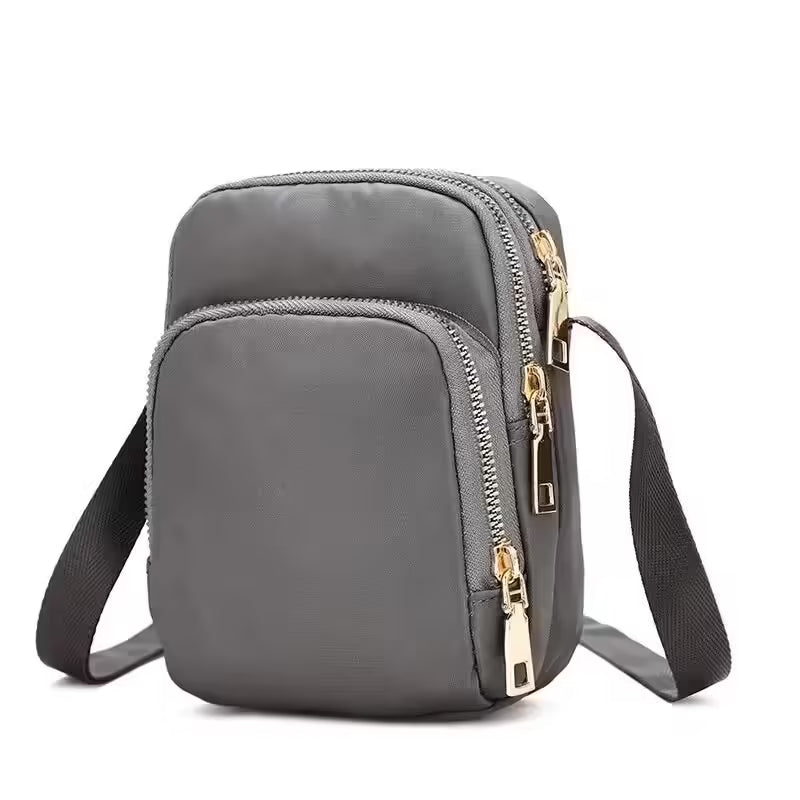 Sac bandoulière imperméable pour femme – Sac à main bandoulière multifonction avec fermeture éclair pour téléphone portable | Pochette et sac à main pour femme