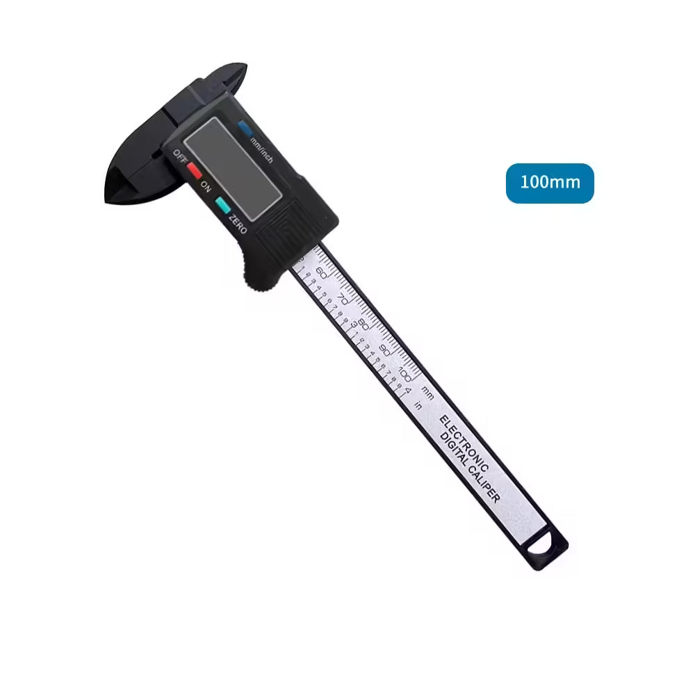 150mm & 100mm Electronic Digital Caliper – Carbon Fiber Dial Vernier Gauge Micrometer Measuring Tool | Precision Digital Ruler