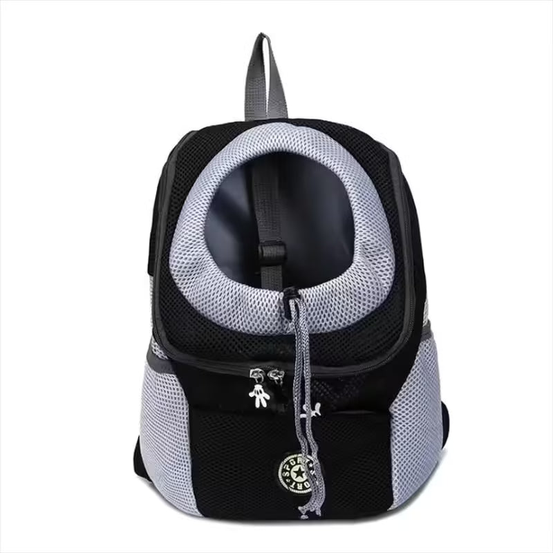 New Double Shoulder Portable Pet Dog Carrier Backpack Travel & Outdoor Mesh Front Bag for Dogs