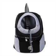 Nouveau sac à dos de transport portable à double bandoulière pour chiens, idéal pour les voyages et les activités de plein air, avec sac avant en filet.