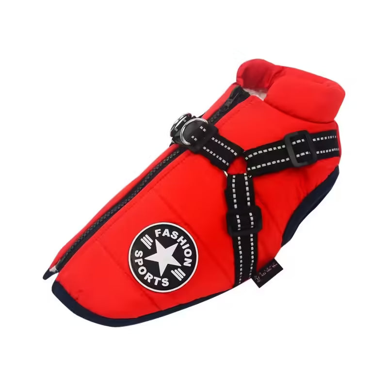 Winter Warm Dog Jacket with Harness Waterproof Coat for Small & Large Dogs | Chihuahua, French Bulldog Outfits