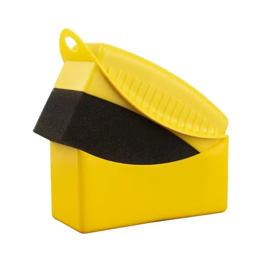 Car Tire Waxing & Polishing Sponge Detailing Pad for Tire, Wheel Rim, and Trim Cleaning & Shine
