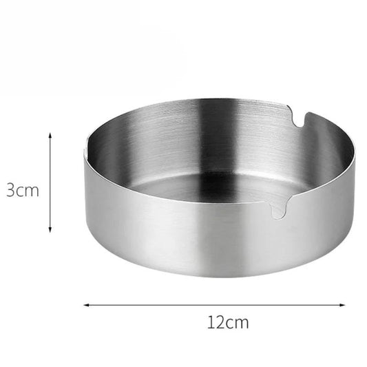 Cendrier rond en acier inoxydable