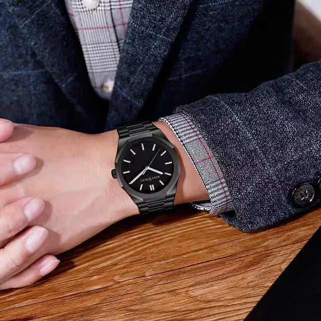 Montre homme MAKAMBAKO en acier inoxydable, modèle M-5011