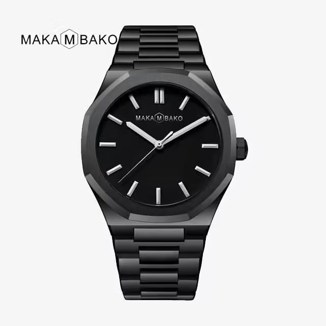 Montre homme MAKAMBAKO en acier inoxydable, modèle M-5011