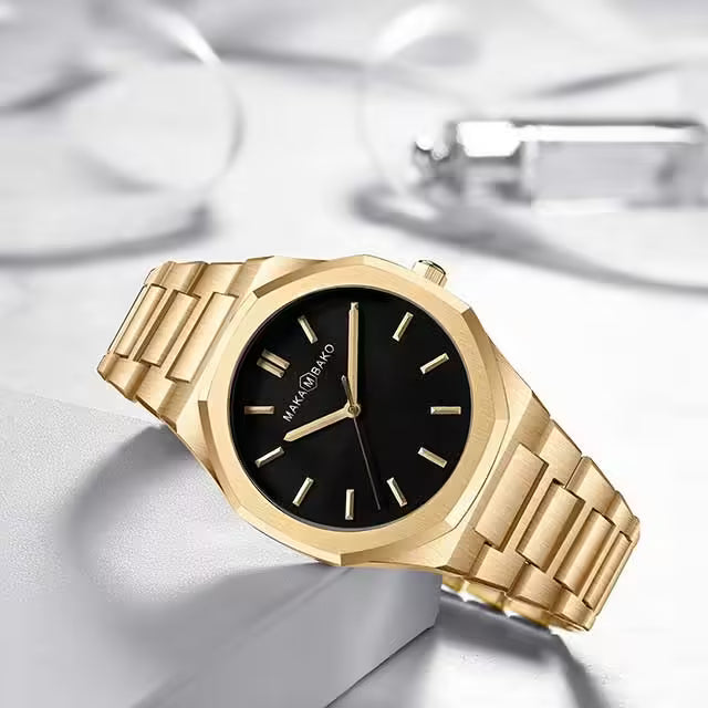 Montre homme MAKAMBAKO en acier inoxydable, modèle M-5011