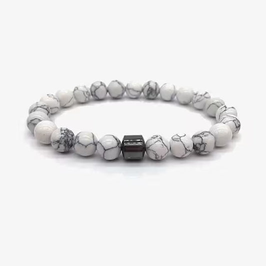 Bracelet de perles de marbre (EGBT081)