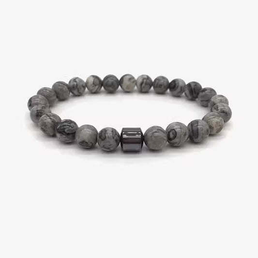 Bracelet de perles de marbre (EGBT081)