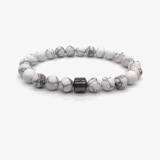 Bracelet de perles de marbre (EGBT081)