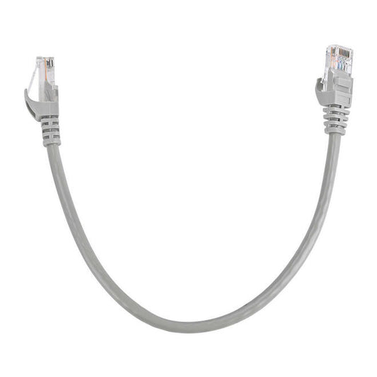Cat5e Ethernet Network Cable 1ft (30cm) | 350MHz UTP 24AWG RJ45 LAN Patch Cable for Router, PC, Switch & Modem – Grey