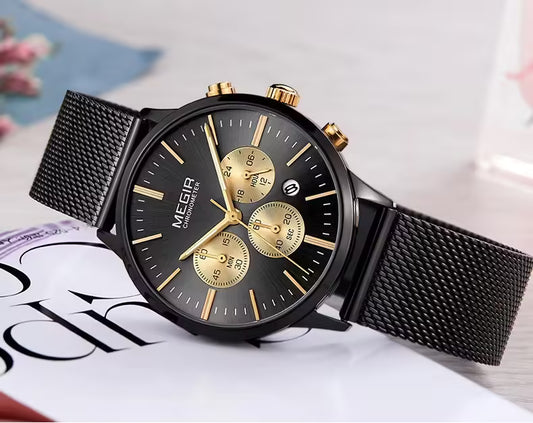 ساعة MEGIR النسائية المصنوعة من الفولاذ المقاوم للصدأ (MG2011)