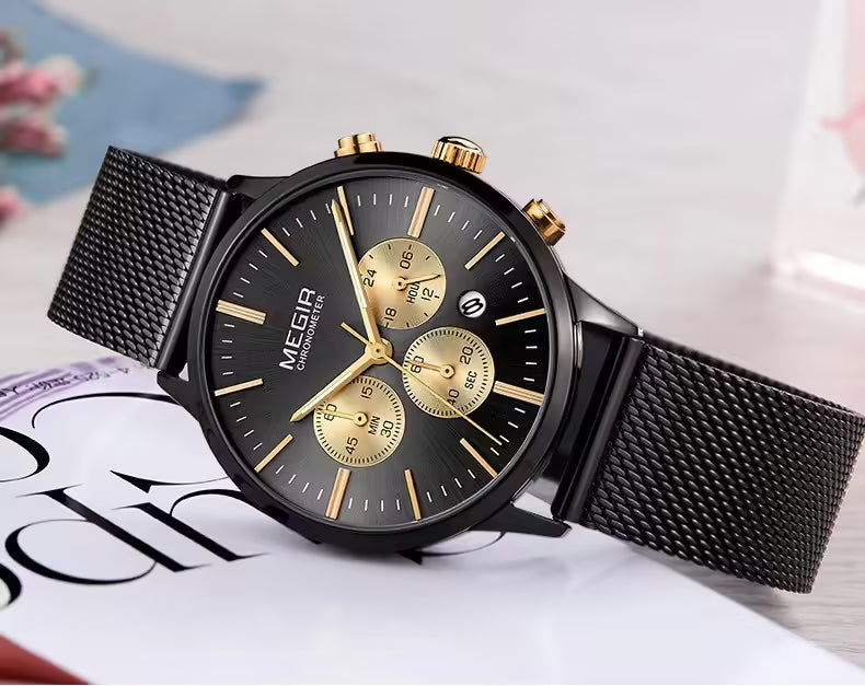 Montre MEGIR pour femme en acier inoxydable (MG2011)