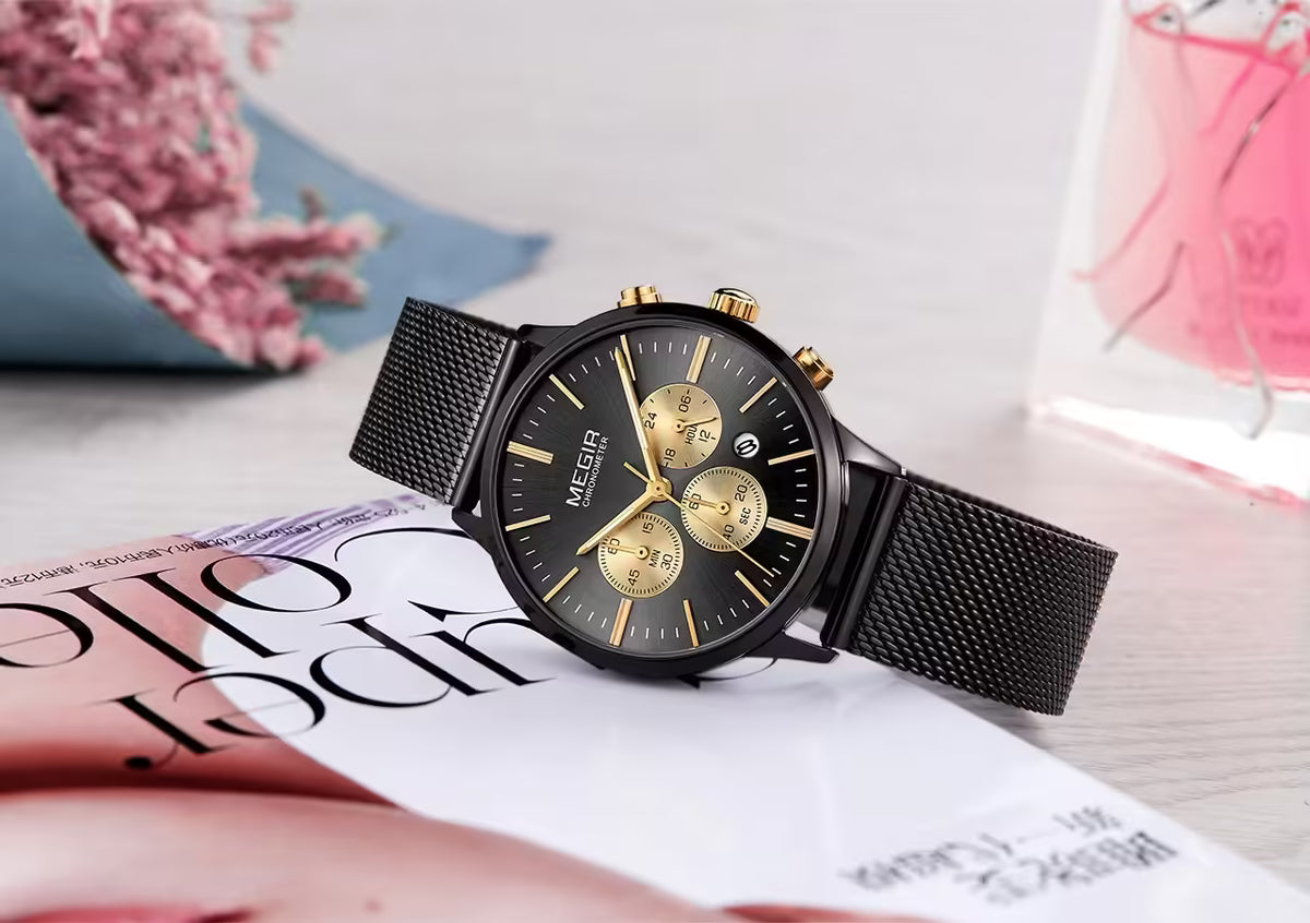 Montre MEGIR pour femme en acier inoxydable (MG2011)