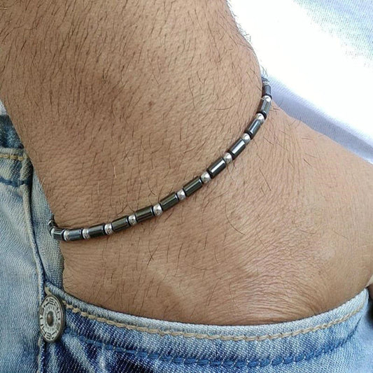 Bracelet classique pour homme à petites perles (EGBT012)